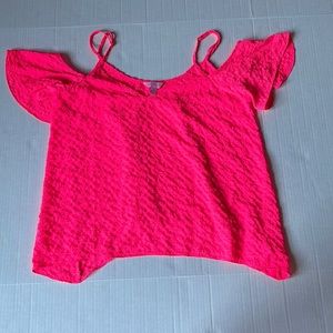 Lilly Pulitzer Pink Textured Blouse